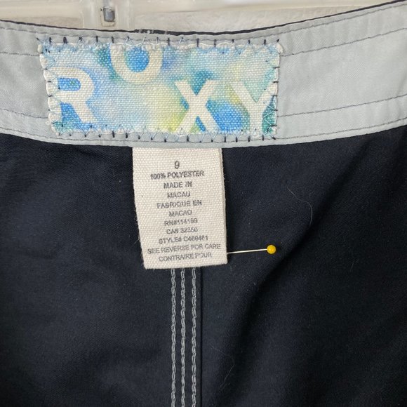 Roxy Quicksilver Women's Board Shorts Size 9 Black Beach Swim Surf Mid Rise - Picture 9 of 9
